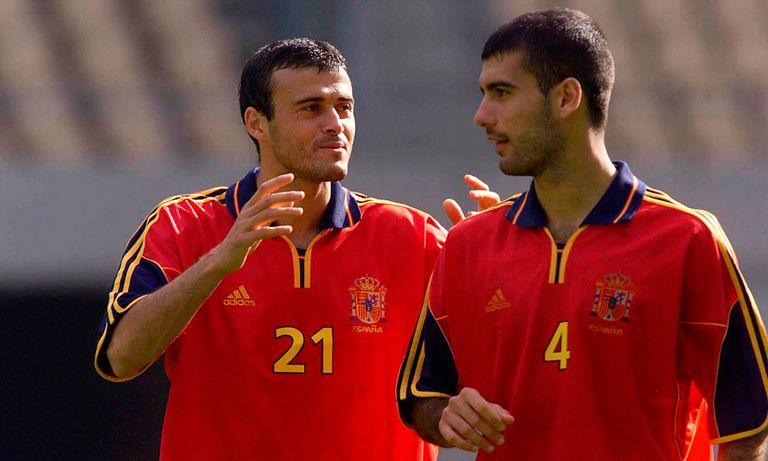 لويس إنريكي وبيب جوارديولا