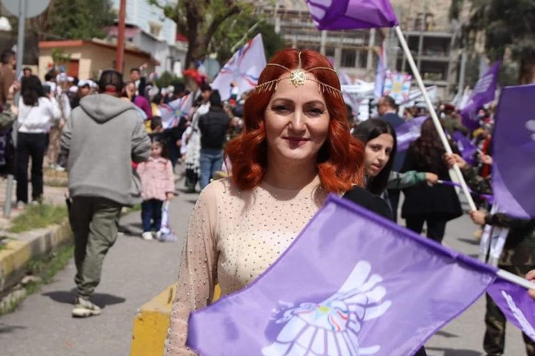 محتفلون بعيد أكيتو عند مناطق شمال العراق