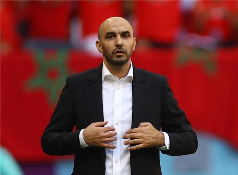 وليد الركراكي مدرب منتخب المغرب