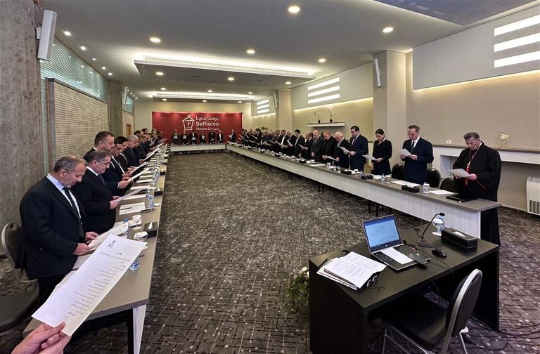 جانب من الخلوة الروحية التي عقدها البطريرك الراعي