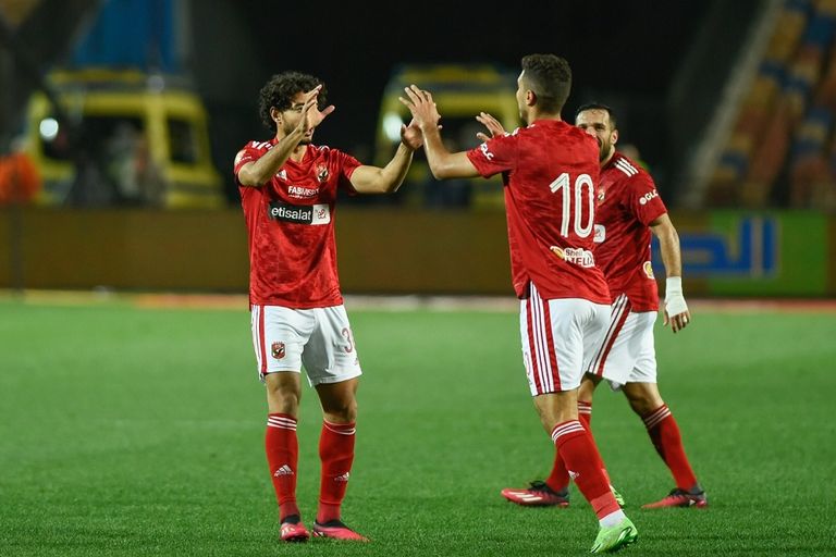 مباراة الأهلي ضد المحلة في الدوري المصري