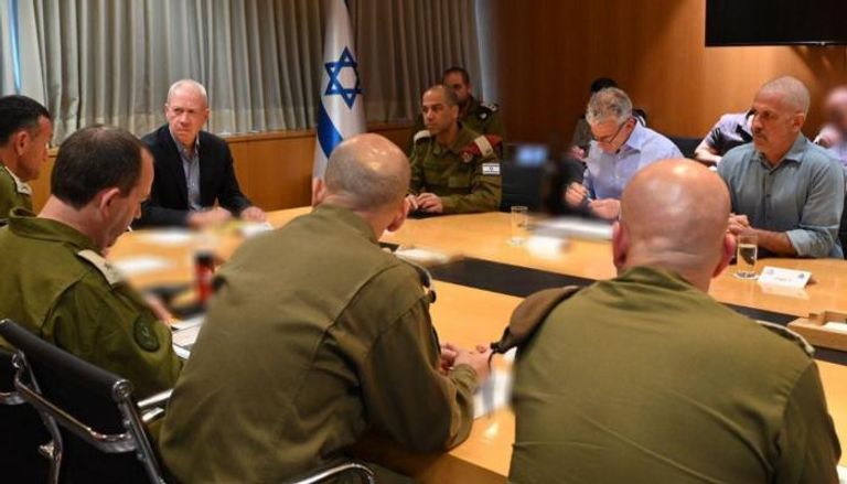 وزير الدفاع الإسرائيلي خلال جلسة تقييم الليلة