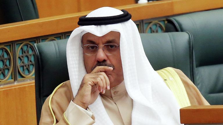 الشيخ أحمد نواف الأحمد الصباح رئيس مجلس الوزراء الكويتي الشيخ أحمد نواف الأحمد الصباح رئيس مجلس الوزراء الكويتي