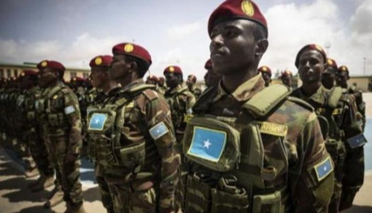 جنود من الجيش الصومالي - أرشيفية الرئيس الصومالي حسن شيخ محمود