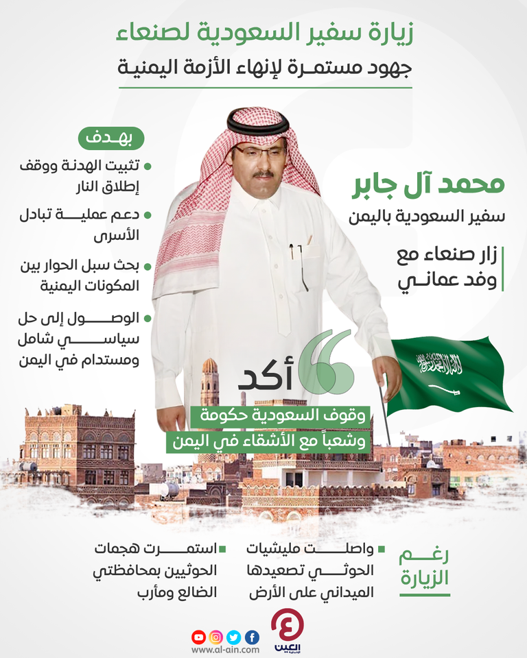 زيارة مهمة للسفير السعودي إلى صنعاء