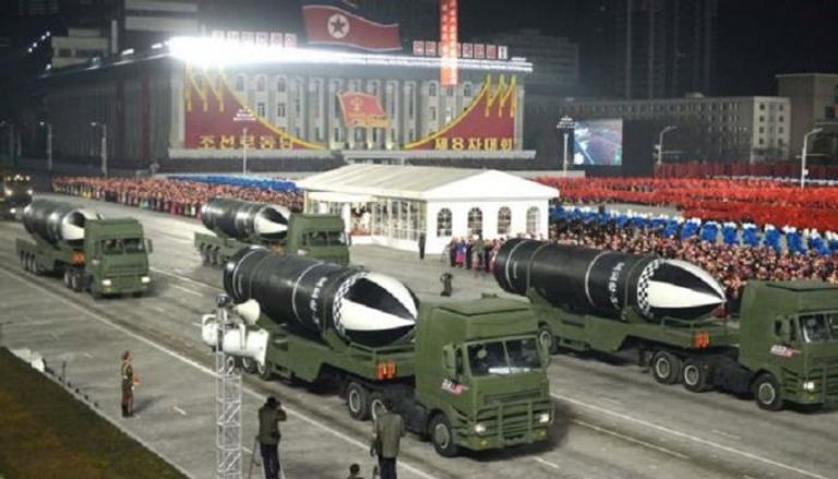 صواريخ كورية شمالية في عرض عسكري سابق - أرشيفية