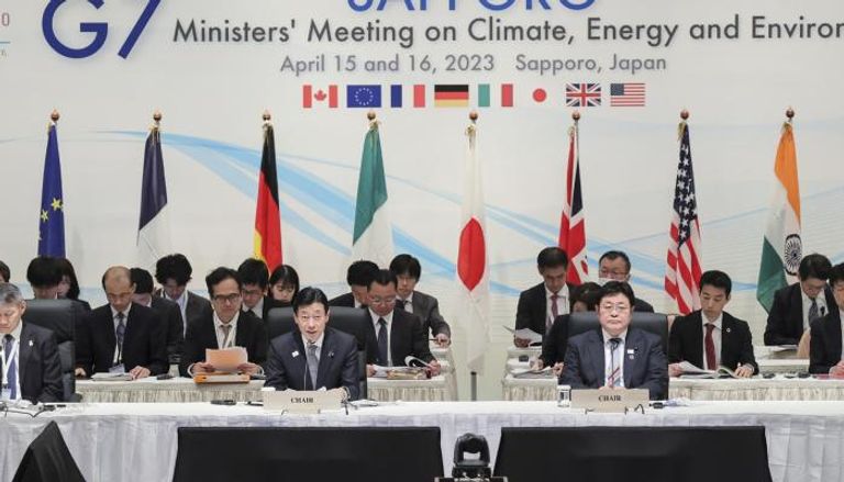 جانب من اجتماع وزراء الطاقة بمجموعة السبع في اليابان