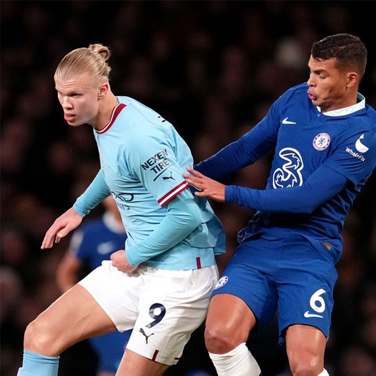 محمد صلاح وإيرلينغ هالاند