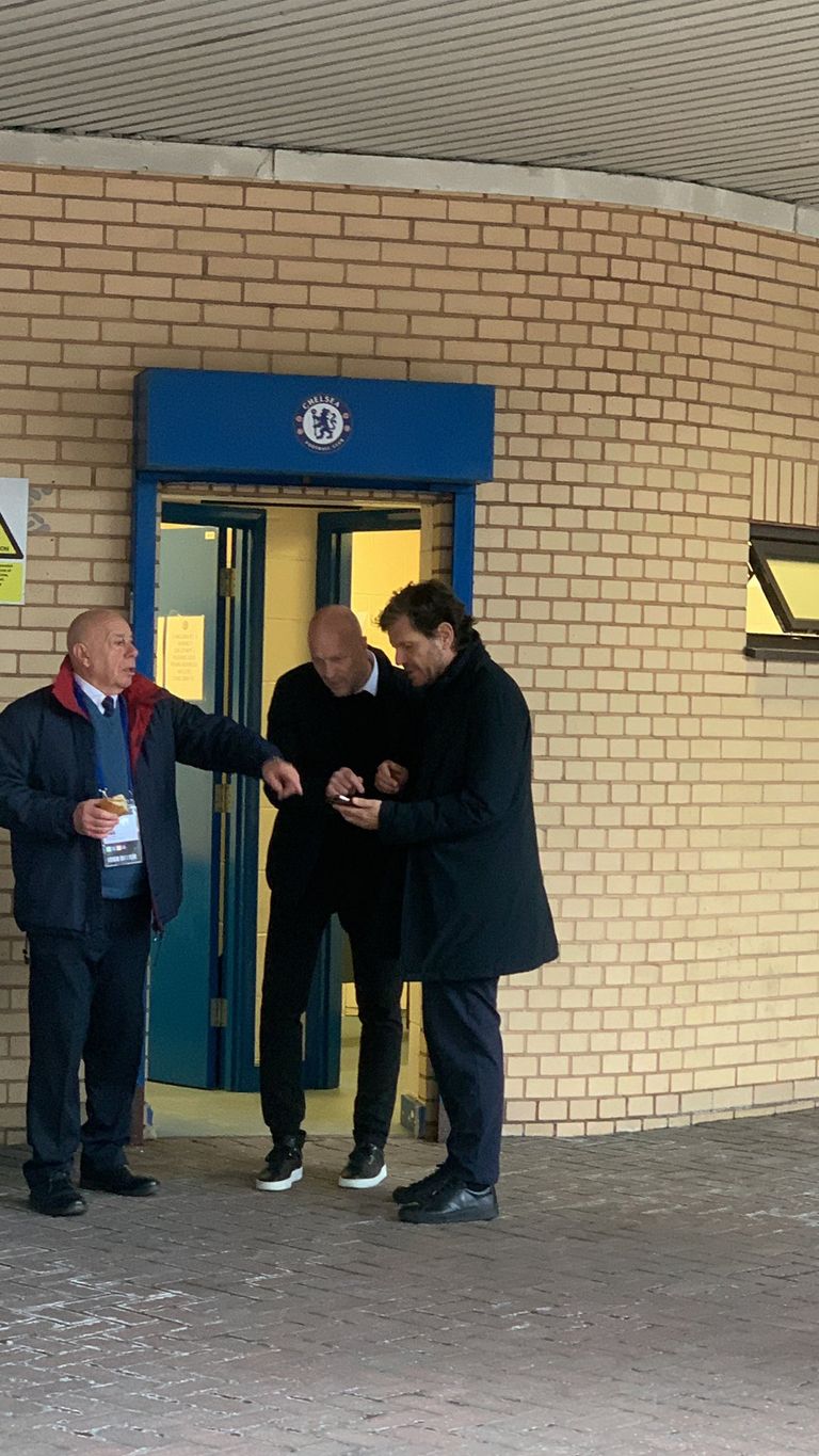 وفد برشلونة في تشيلسي