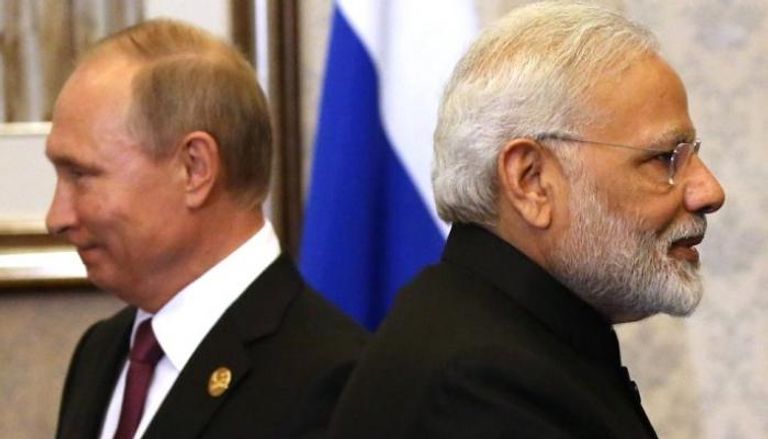 الرئيس الروسي ورئيس وزراء الهند