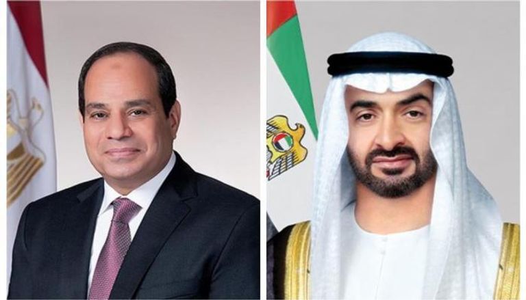الشيخ محمد بن زايد آل نهيان والرئيس المصري عبدالفتاح السيسي