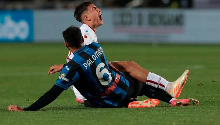 إصابة باولو ديبالا ضد أتالانتا