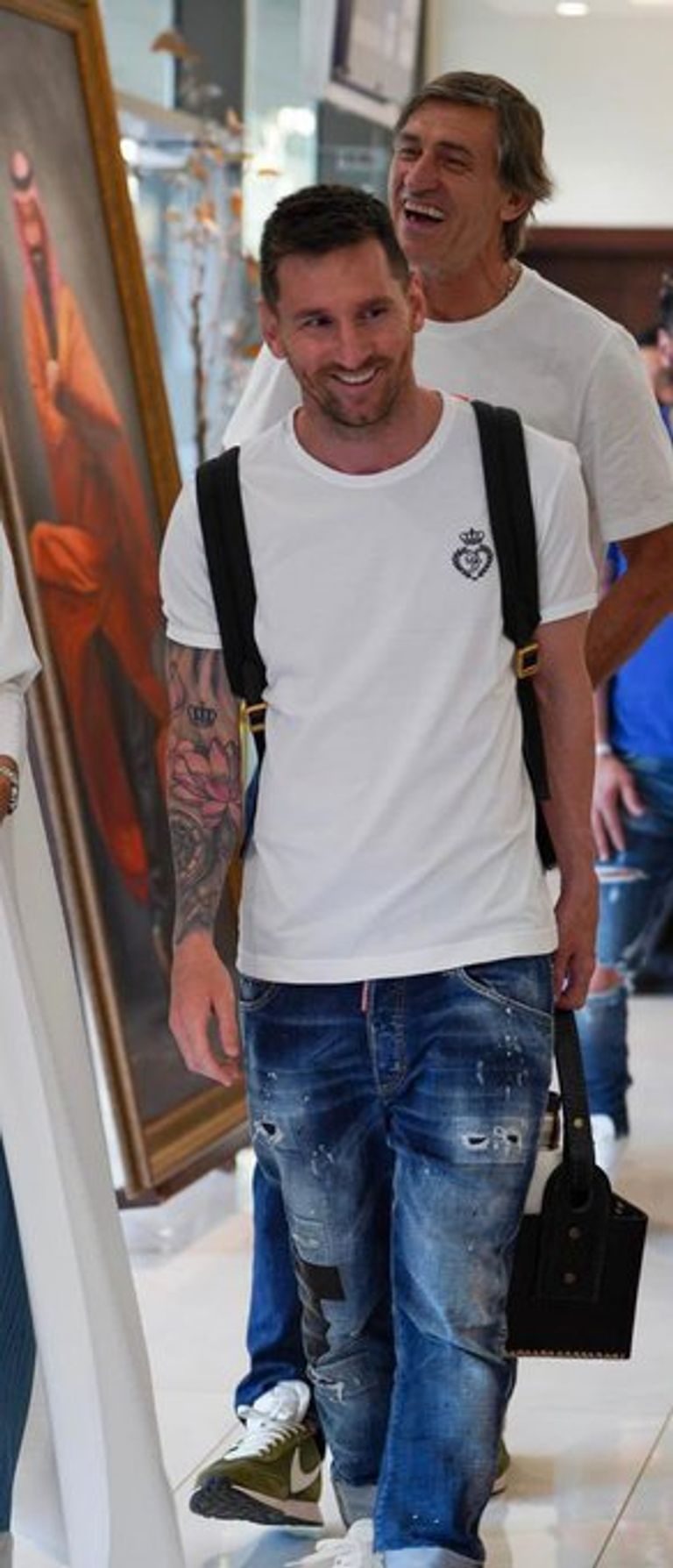 من زيارة ميسي للسعودية في 2022