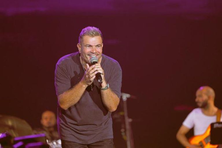 عمرو دياب من حفله في جدة