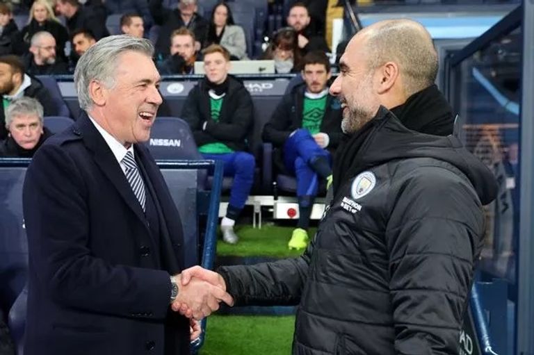 بيب غوارديولا وكارلو أنشيلوتي