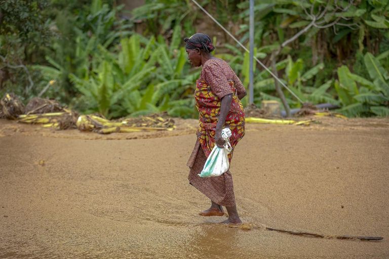 جانب من الفيضانات