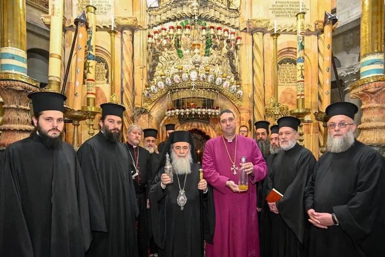مباركة الزيت في كنيسة القيامة