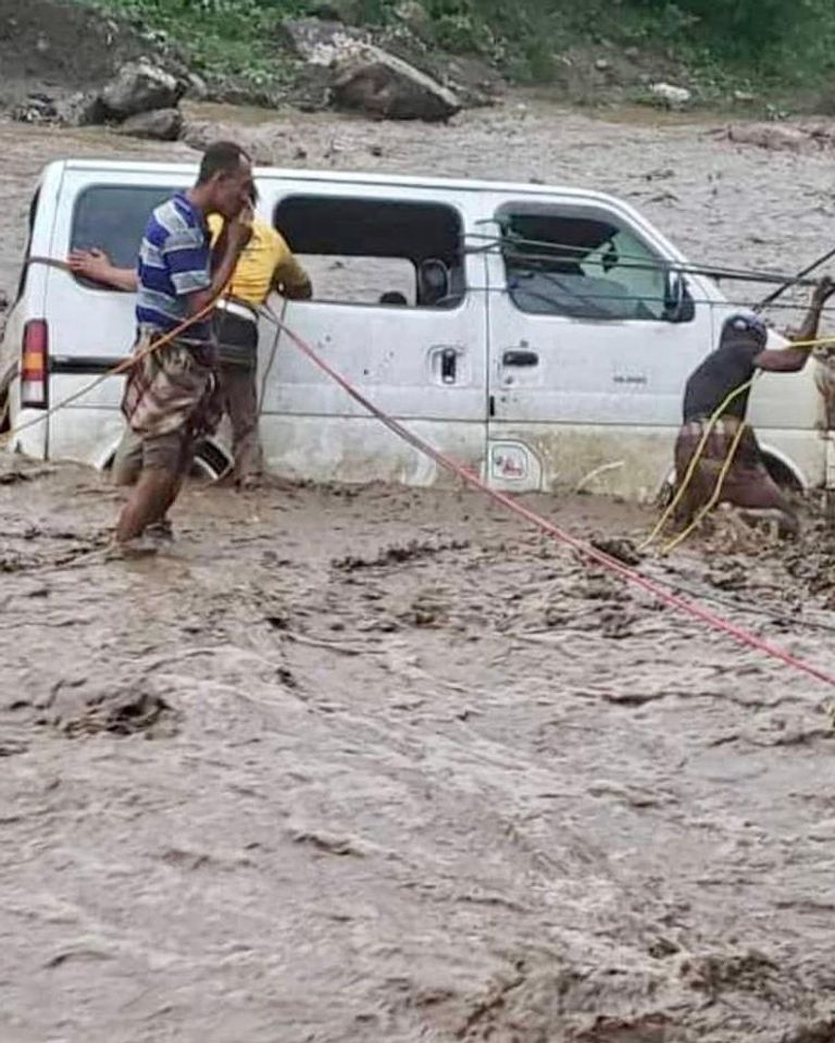 صورة لآثار الفيضانات