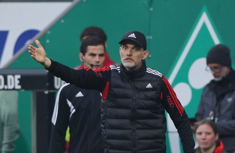 توماس توخيل مدرب بايرن ميونخ توماس مولر لاعب بايرن ميونخ