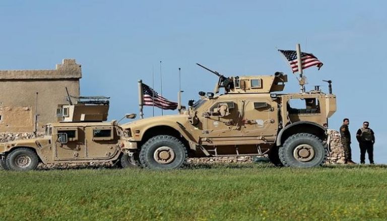 مركبات أمريكية في موقع شمال سوريا