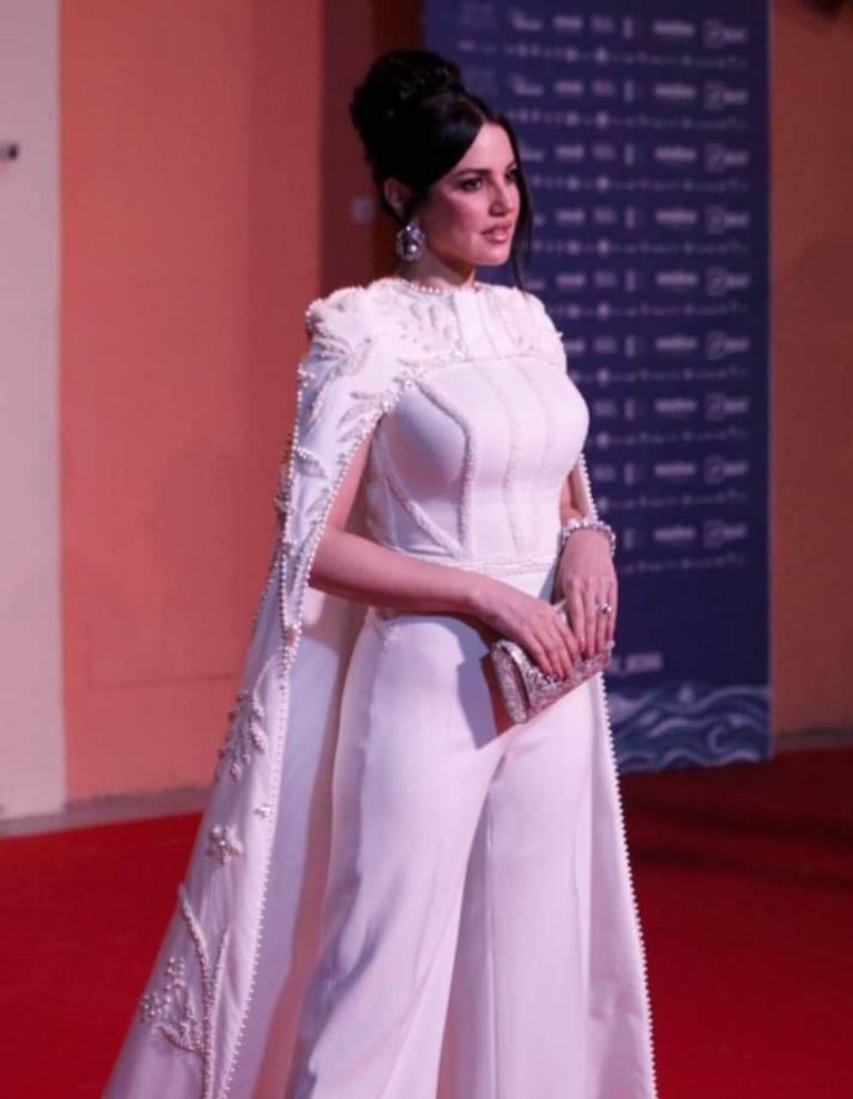 درة خلال مهرجان الحمامات السينمائي