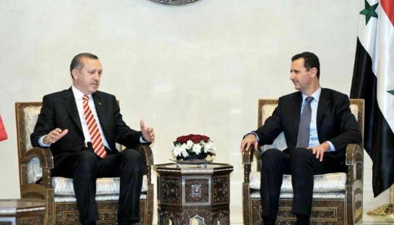 رجب طيب أردوغان وبشار الأسد- أرشيفية