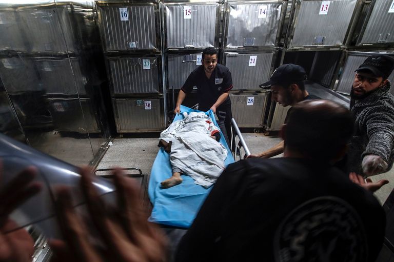 جانب من آثار الغارات الإسرائيلية على غزة