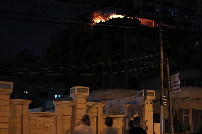 جانب من آثار الغارات الإسرائيلية على غزة