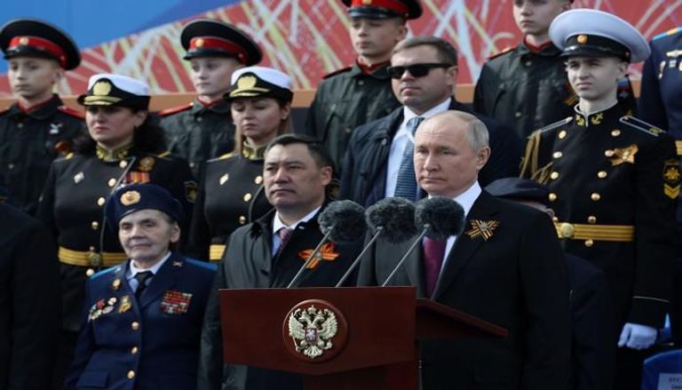 الرئيس الروسي فلاديمير بوتين يلقي كلمة في ذكرى احتفالات النصر
