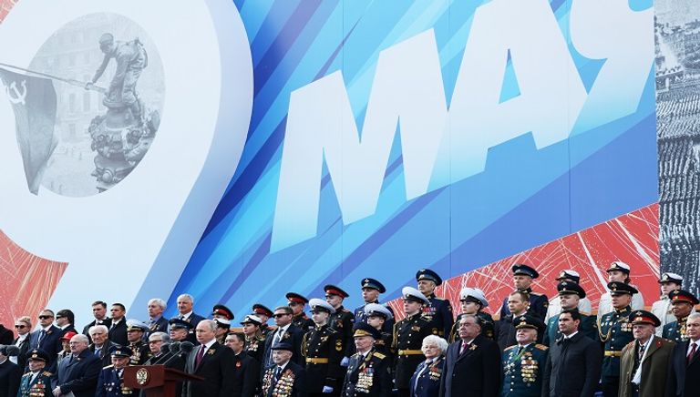 الرئيس الروسي فلاديمير بوتين يلقي كلمة في ذكرى احتفالات النصر