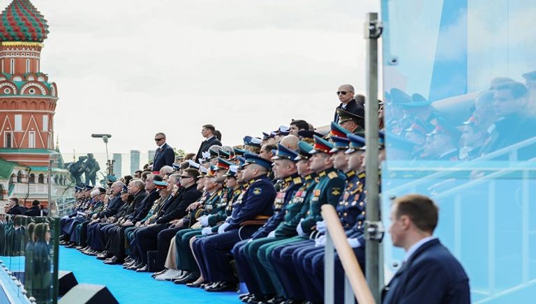 الرئيس الروسي فلاديمير بوتين يلقي كلمة في ذكرى احتفالات النصر