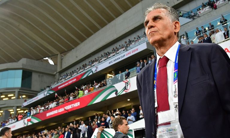 كارلوس كيروش في كأس آسيا مع منتخب إيران كارلوس كيروش مع منتخب مصر