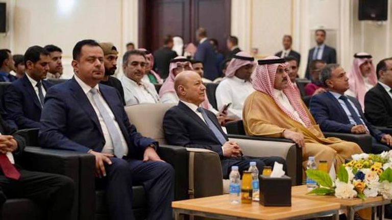 من حفل تدشين المشاريع السعودية في اليمن