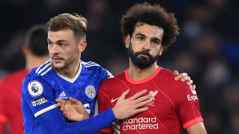 محمد صلاح من مباراة ليفربول ضد ليستر سيتي - أرشيفية