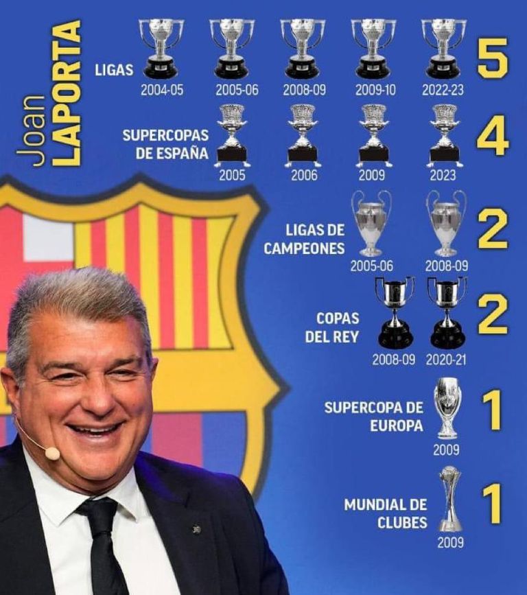 ألقاب لابورتا مع برشلونة