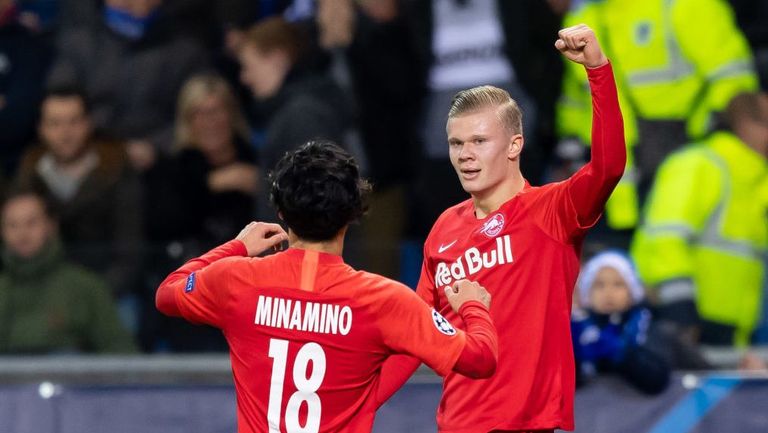 محمد صلاح وإيرلينغ هالاند