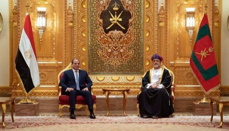 جانب من زيارة الرئيس المصري عبدالفتاح السيسي إلى سلطنة عمان العام الماضي