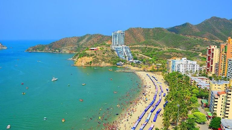 جزيرة "El Rodadero" أحد أفضل الشواطئ في كولومبيا