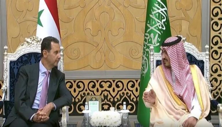 جانب من وصول الرئيس السوري بشار الأسد إلى السعودية