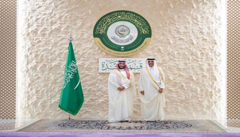 أمير قطر وولي العهد السعودي