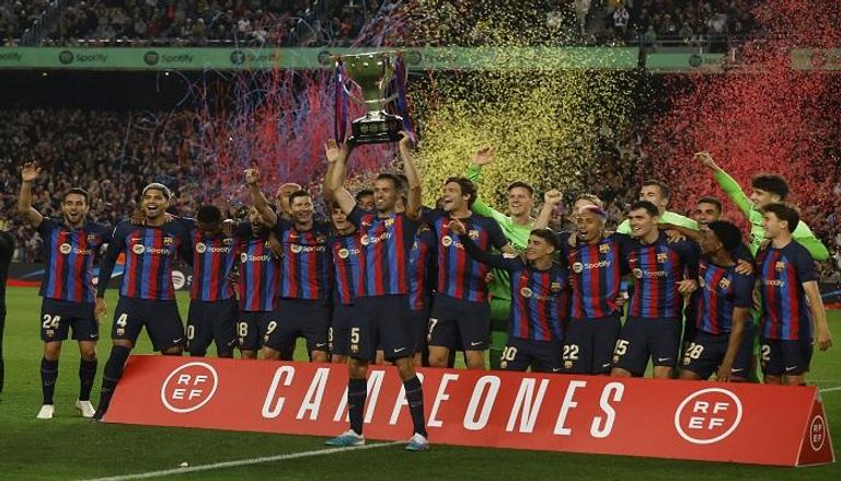 برشلونة بطل الدوري الإسباني 2022-2023