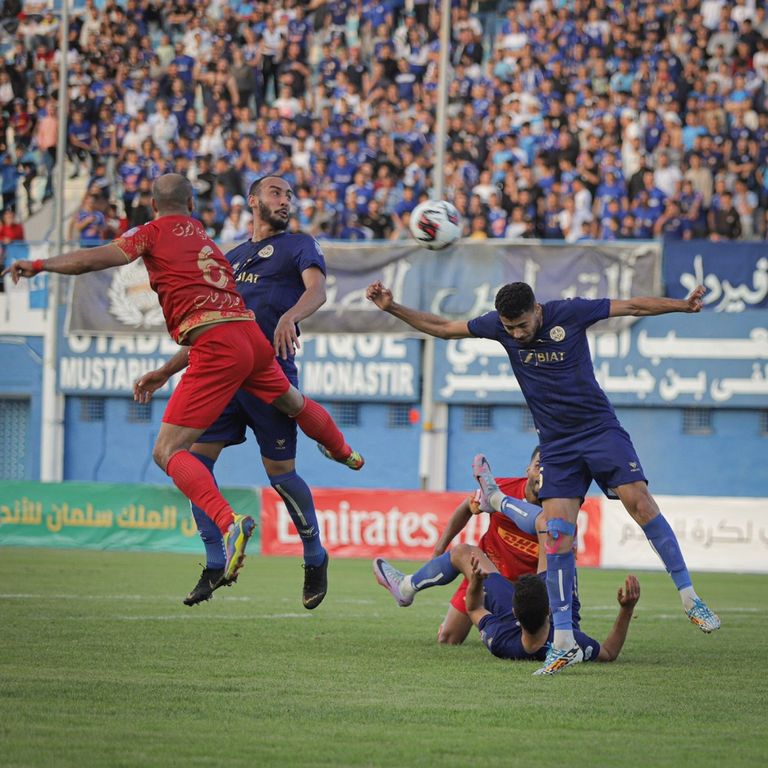 من مباراة الاتحاد المنستيري التونسي والمحرق البحريني