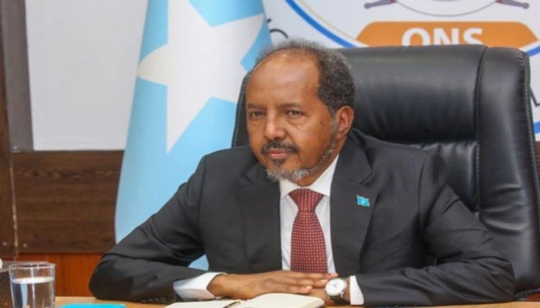 جانب من مشاركة رئيس الصومال حسن شيخ محمود بالمؤتمر 
