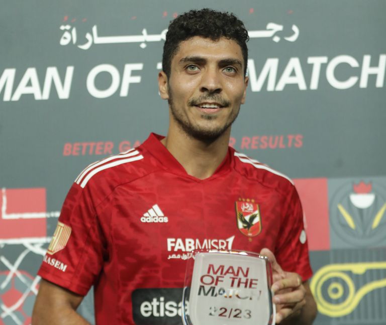 محمد شريف جانب من مباراة الأهلي وإنبي