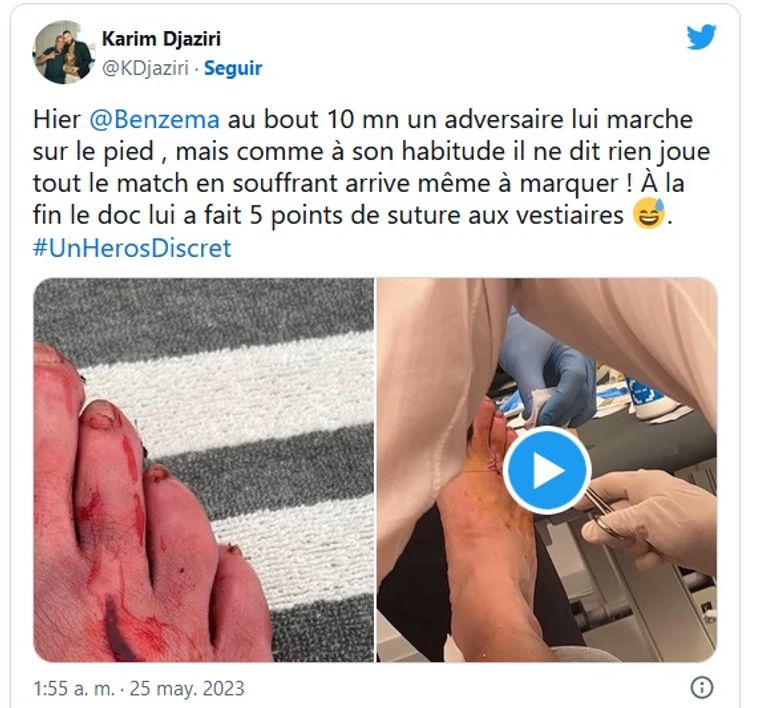 تغريدة وكيل بنزيما كريم بنزيما لاعب ريال مدريد