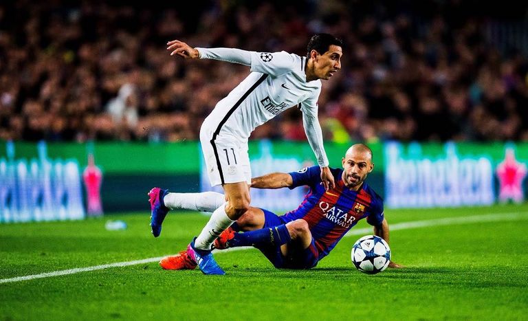 دي ماريا ضد برشلونة