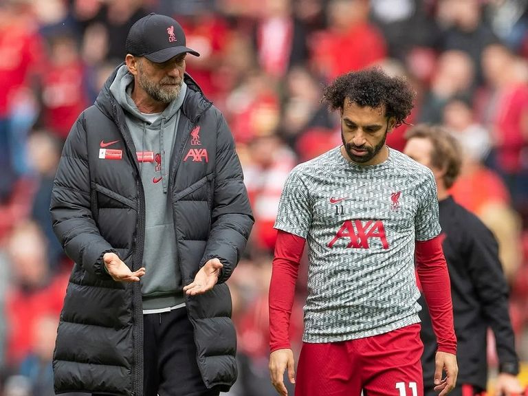 محمد صلاح ويورغن كلوب في ليفربول يورغن كلوب مدرب ليفربول