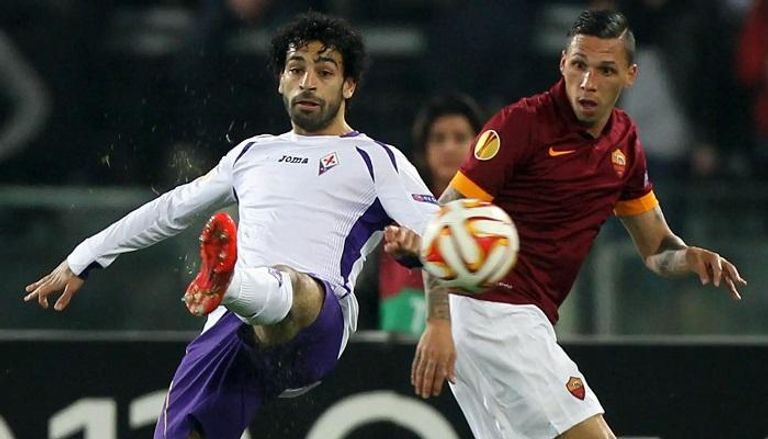 محمد صلاح سجل لفيورنتينا ضد روما في اليوروباليغ
