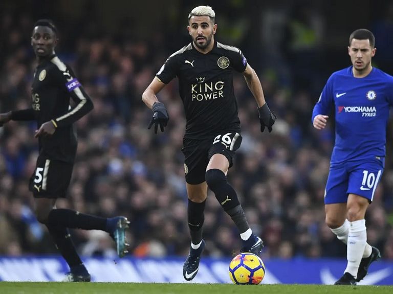 محرز مع ليستر ضد تشيلسي