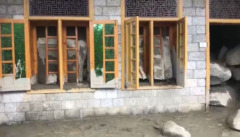 منزل متضرر في وادي بوبور، باكستان: تصوير: مُظفر فقير. بإذن خاص للعين الإخبارية. تصوير: مُظفر فقير، بإذن خاص لـ